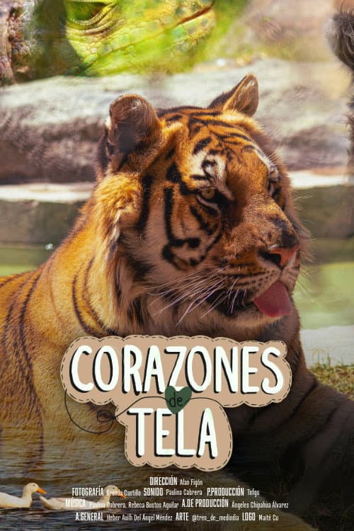 Corazones de tela